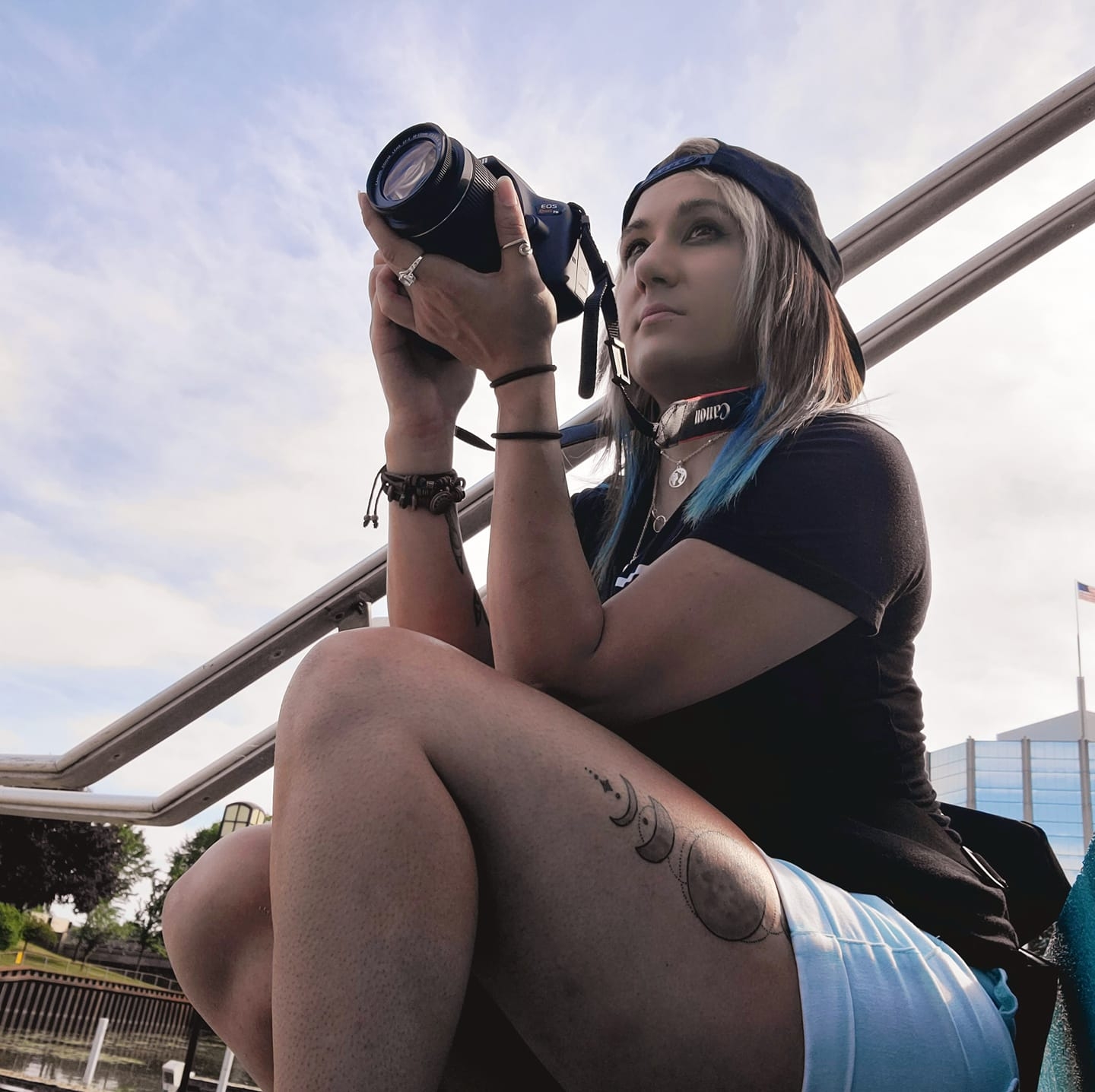 Kirsty taking photos